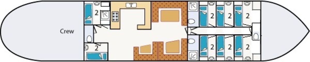 Floor plan Sailing ship - La-Bohème