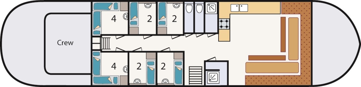 Floor plan Sailing ship - Boreas