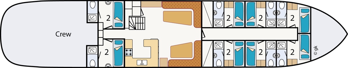 Floor plan Sailing ship - Elbrich