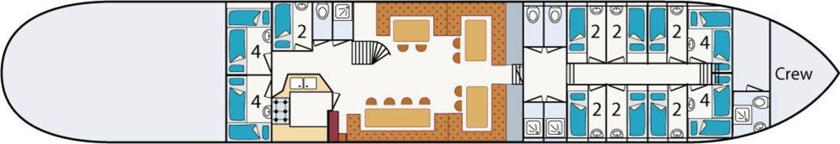 Floor plan Sailing ship - Morgana