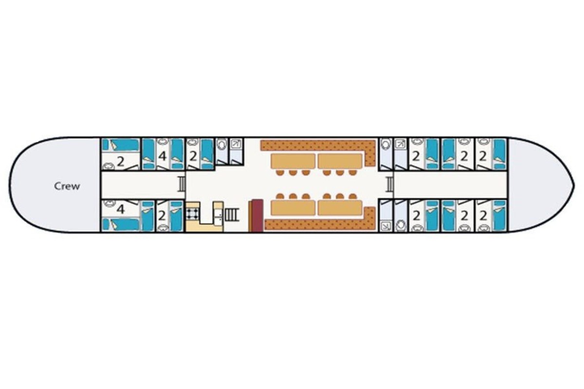 Floor plan Sailing ship - De Sûdwester