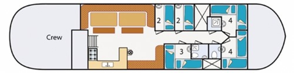 Floor plan Sailing ship - Kleine Jager