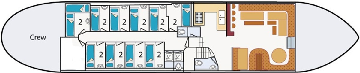 Floor plan Sailing ship - Aegir