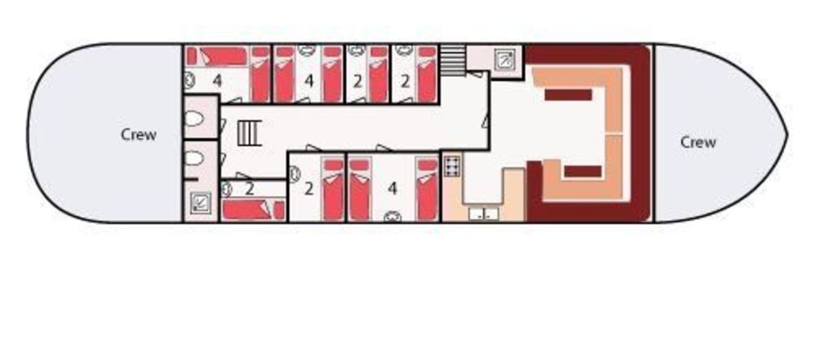 Floor plan Sailing ship - Lauwerszee