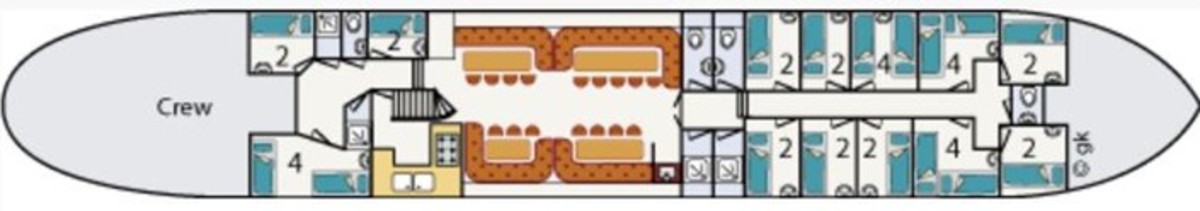 Floor plan Sailing ship - Iselmar