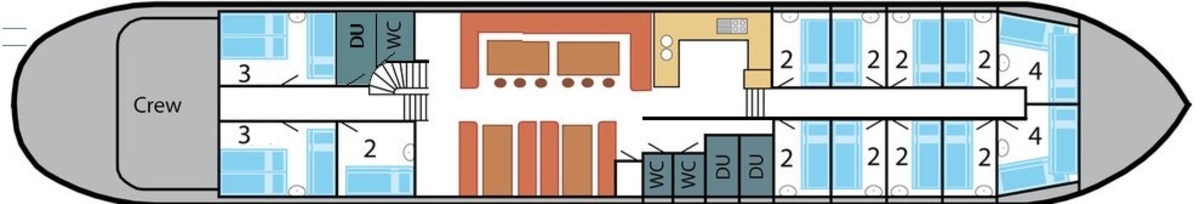 Floor plan Sailing ship - Poolster