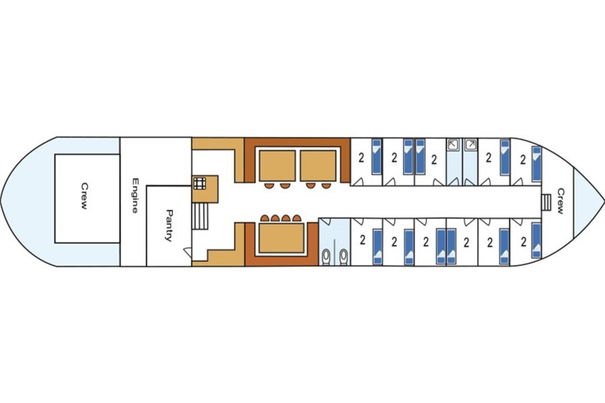 Floor plan Sailing ship - Avontuur