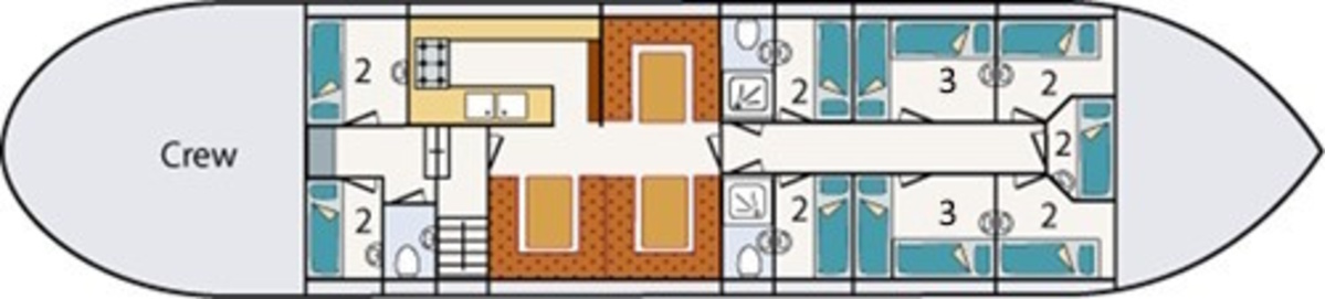 Floor plan Sailing ship - Rea-Klif
