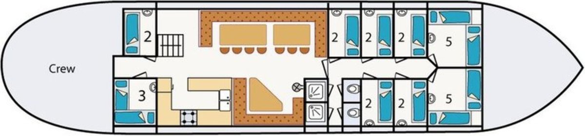 Floor plan Sailing ship - Mon Desir
