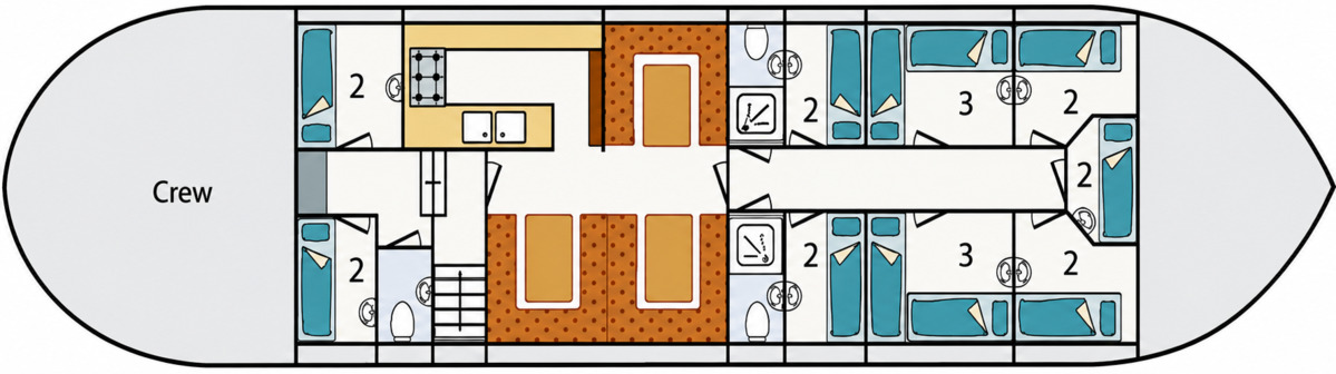 Floor plan Sailing ship - Rea-Klif