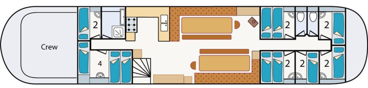 Floor plan Sailing ship - Vertrouwen Harlingen